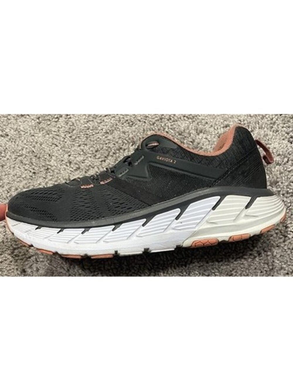 HOKA ONE Size 8 Gaviota 2 Womens Running Sport Athletic Shoes Sneakers Gray Pink